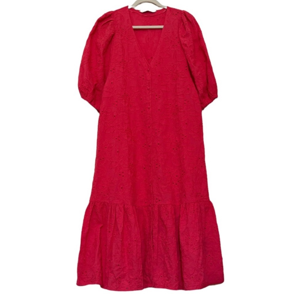 Zara Openwork Embroidered Dress